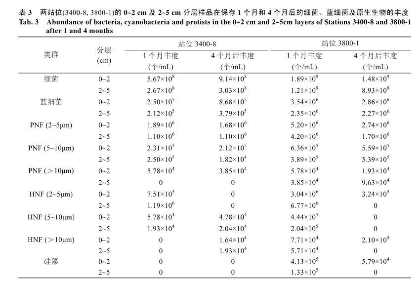 DAPI熒光染色計數法：不同保藏方式時間對海洋微型底棲生物計數結果的影響——結果、結論